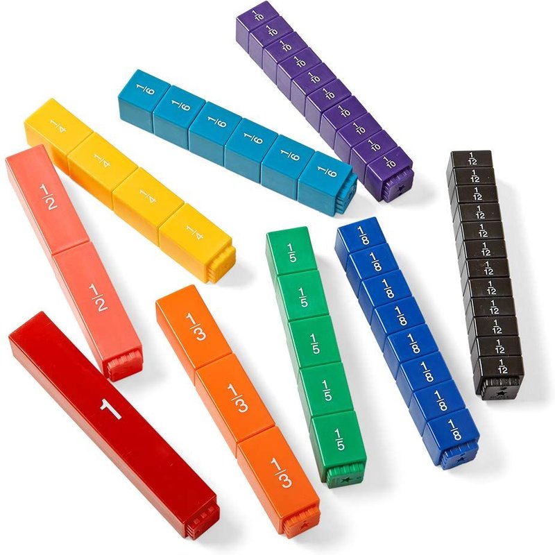 Ensemble De Jeu De Tours De Cubes Fractionnaires De Ressources D'apprentissage