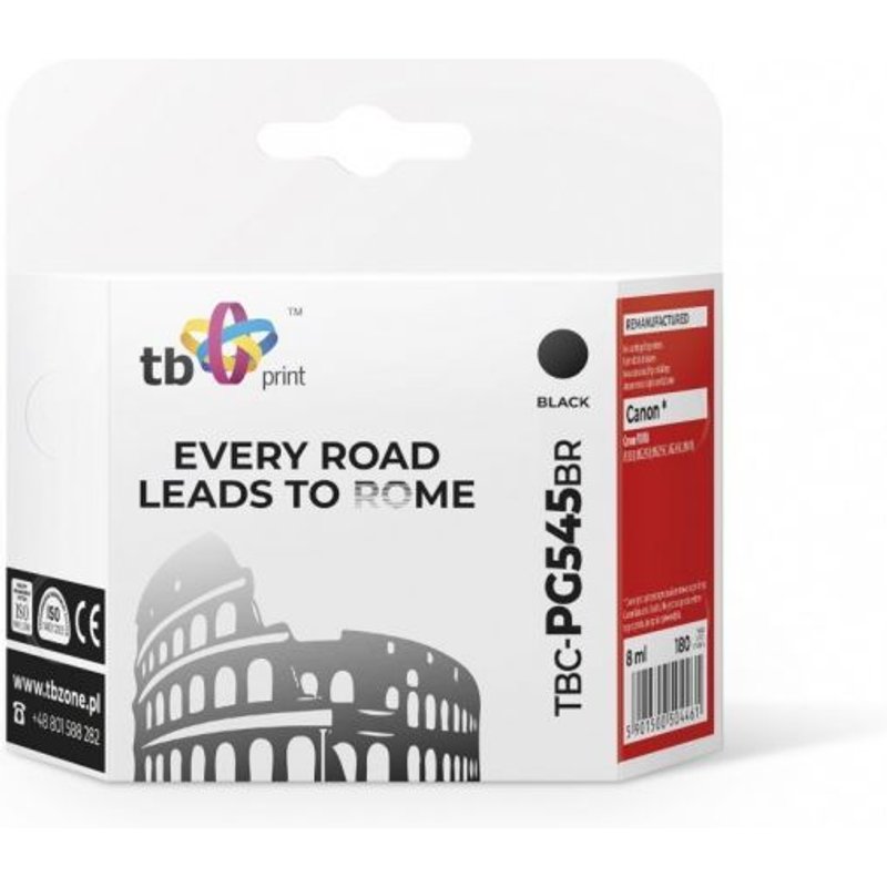Ink for Canon PIXMA iP2850/MG2950/2550/2450/MX495 TBC-PG545B BK ref.