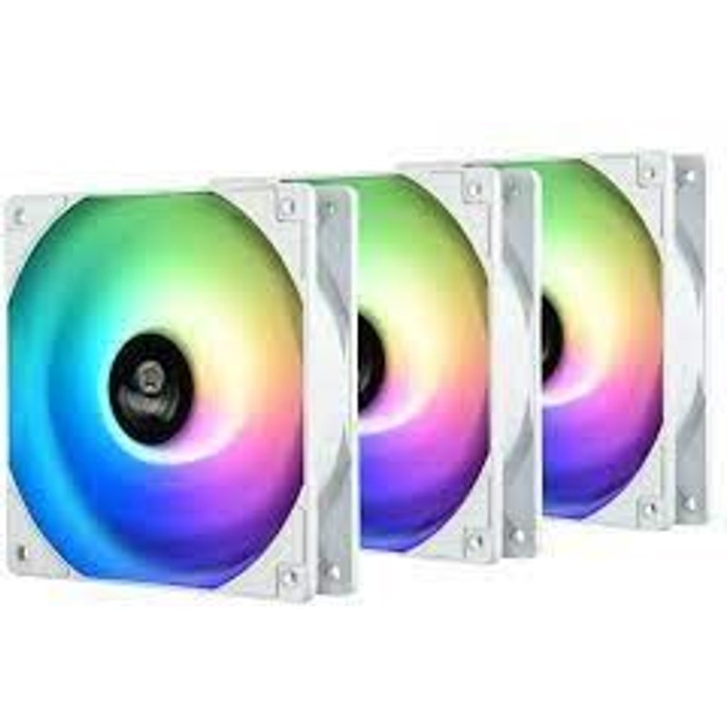 Enermax Hf120 Argb White 3 Pack 120x120 Uchf12pargb-w-bp3