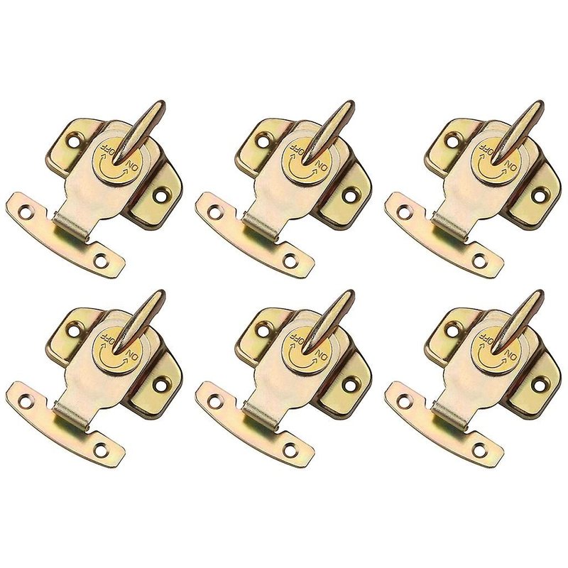 Serrures De Table En Métal Salle À Manger Table D'entraînement Boucles Connecteurs Table Feuille Accessoires Matériel Fer Couleur-Zinc Placage 6pcs