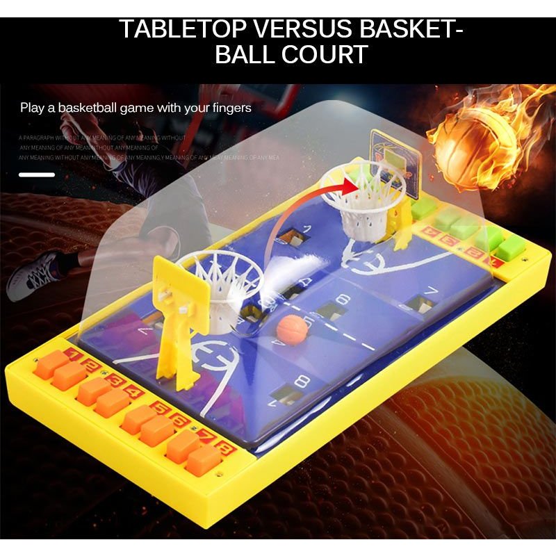 Jeu d'entraînement de basket ball à Double jeu, jouet d'entraînement de bureau, basket ball à éjection, jeu de tir sur le terrain, Sports interactifs Parent enfant