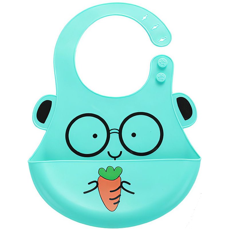Mignons bavoirs en Silicone souple et étanche pour bébé, matière alimentaire pour nourrissons, attrape miettes, motif de dessin animé de dinosaure, bavoir ajustable pour enfant