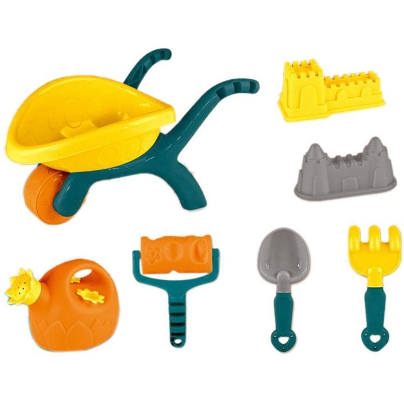 Jouets De Plage D'extérieur Pour Enfants, Garçon Et Fille A Décidé De Mingzi Creuser De L'eau En Plein Air, Pelle À Sable, Seau, Chariot À Outils