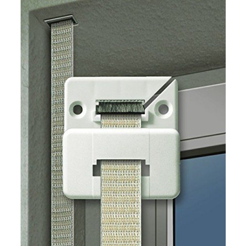 Schellenberg 15202 Duo Guide-sangle angulaire pour sangle de volet roulant avec Joint coupe-vent Système Mini/Maxi