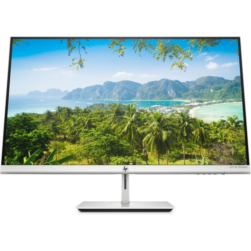 HP U27 - Écran LED - 27" - 3840 x 2160 4K UHD (2160p) @ 60 Hz - IPS - 300 cd/m² - 1000:1 - 5 ms - HDMI, DisplayPort, USB - pour Victus by HP Laptop 15, 16; Laptop 14, 15, 17; Pavilion x360 Laptop