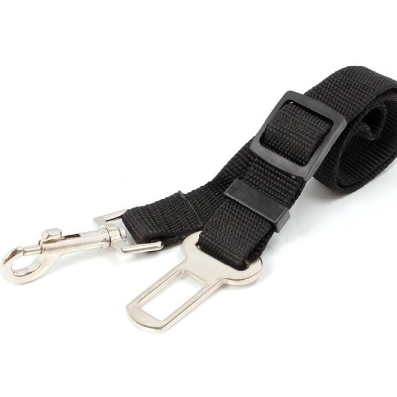 Laisse Ceinture De Sécurité Pour Chien - Chat - Animaux De Compagnie Pour Les Sièges De Voiture- Noir