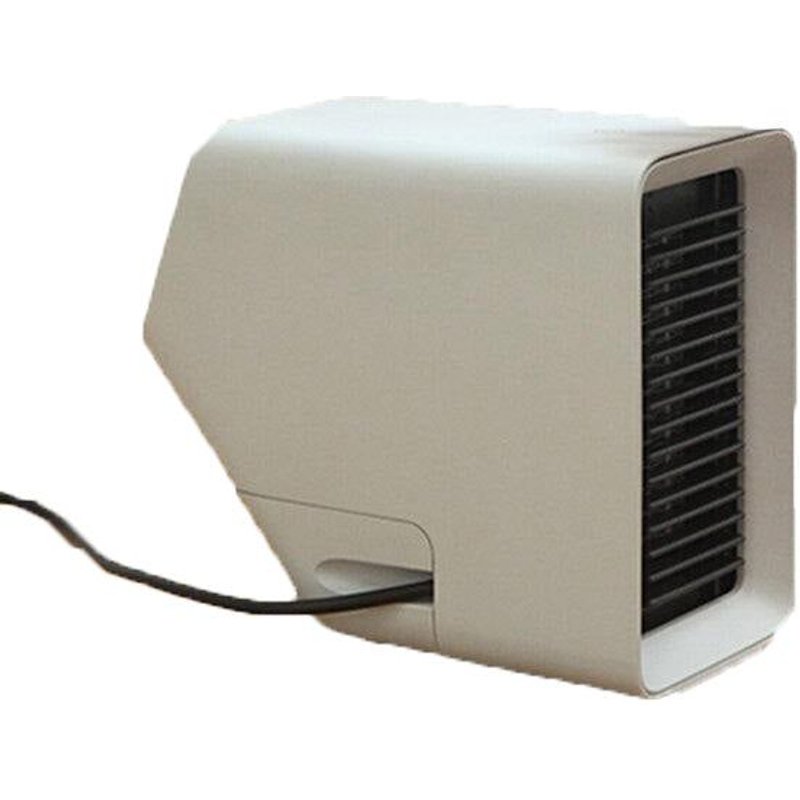 Chauffage électrique 50 Double réglage de l'angle Utilisation du sol de bureau 2 vitesses Controle tactile PTC Chauffage en céramique pour bureau, maison Drom, gris