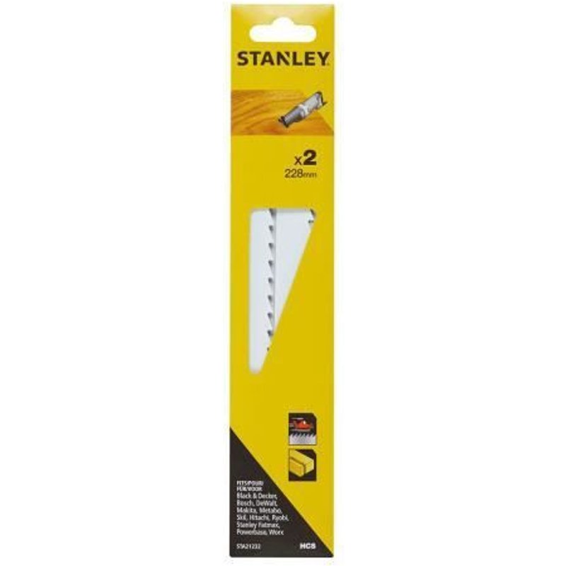 GENERIQUE - Pack 2 Lames De Scie Sabre 22.8cm Épaisseur Et Coupe Droite Sta21232-Xj Stanley