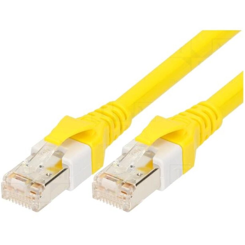 Cable reseau RJ45 male S-FTP Cat 6 jaune - 0.6m