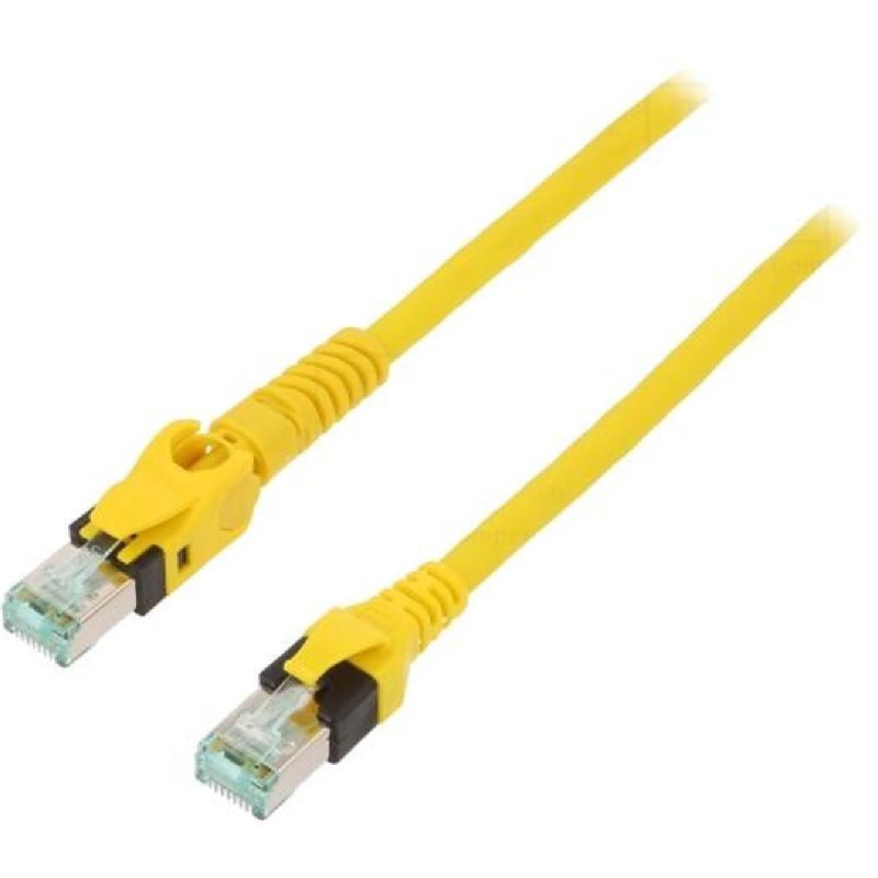 Cable reseau RJ45 Prise male SFTP Cat 6 jaune 10m - 1 prise RJ45 mobile