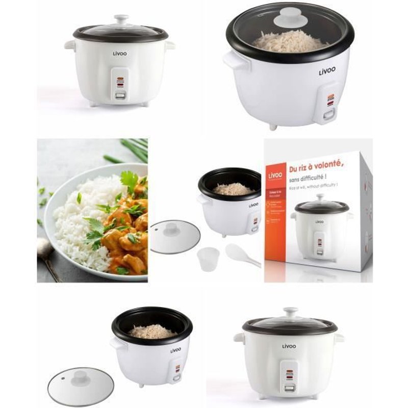 Cuiseur Ă Riz 1.5 l 500 W RevĂȘtement antiadhĂ©sif Bol amovible ArrĂȘt automatique