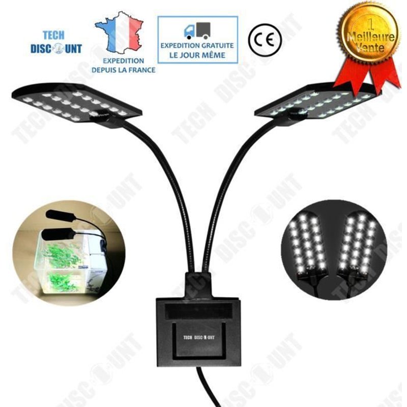 Td® Lampe Aquarium Led 30 Cm De Chevet Exterieur De Bureau Enfant Noir Poisson Interieur Pas Cher Eclairage Photosynthese Chauffanet