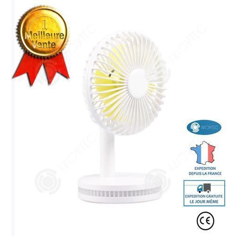 INN® Mini Ventilateur Portable Desktop Fan Table de Charge for Ventilateur de Nuit, Ventilateur de Mode, Mini-Ventilateur, Ventilate
