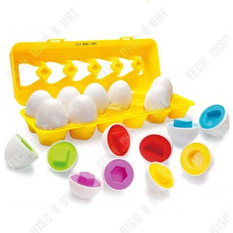 Td® L'éducation Précoce Des Enfants Appariant Le Jouet De Reconnaissance De Forme D'oeuf De Simulation Détachable D'oeuf Intelligent