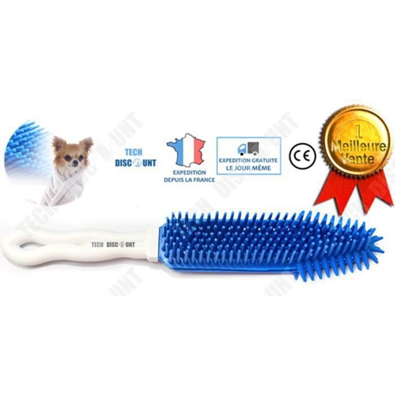 Td® Brosse Animaux De Compagnie Anti-Poils Long Et Court Toilettage Silicone Nettoyer Coiffer Chien Chat Douce Professionnel Massage