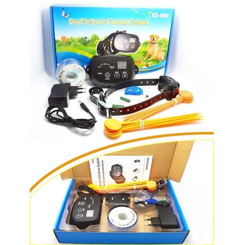 Td Clôture Électronique Filaire Anti-Perte Pour Chien De Compagnie Collier De Clôture De Charge Grande Configuration De Bobine