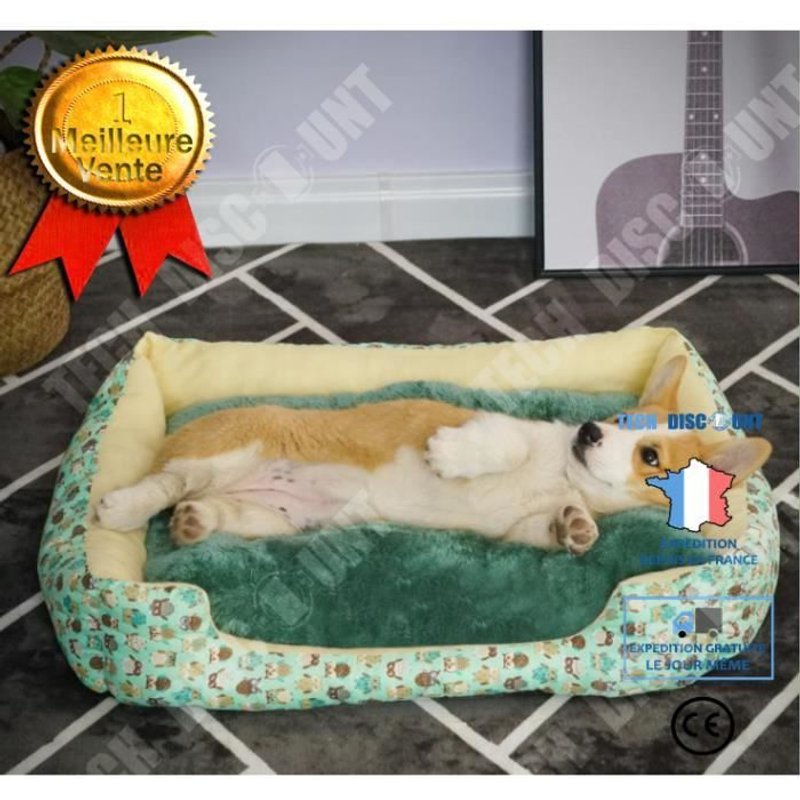 Td® Doux Chien Chat Lit Coussin Chiot Maison Pet Douce Et Chaude Couverture Chenil Mat