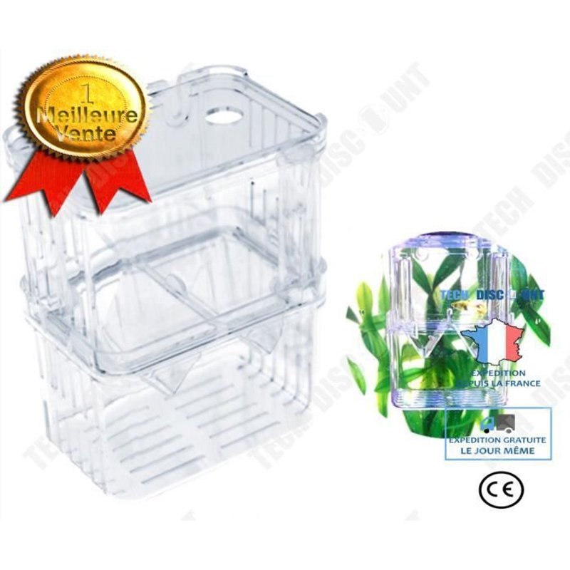 Td® Boîte D'éclosion D'aquarium - Reproducteur Guppy ,Poissons Petits Et Moyens Indépendants