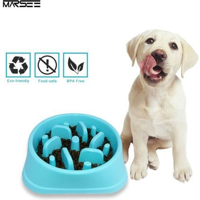 Gamelle Pour Chiens Anti Glouton - Favorise Une Alimentation Saine Et Une Digestion Lent Bo72659