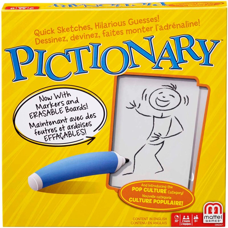 Pictionary Mattel Games - Pictionary - Jeu De Société - 8 Ans Et +