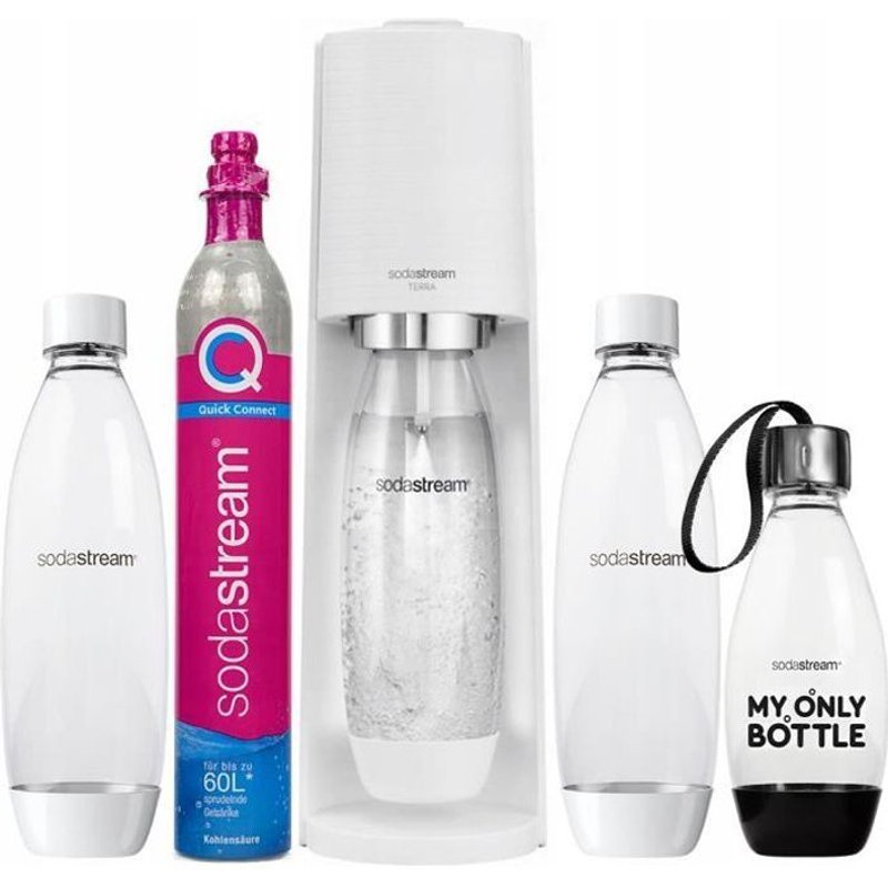 SodaStream Terra White + 3 bouteilles