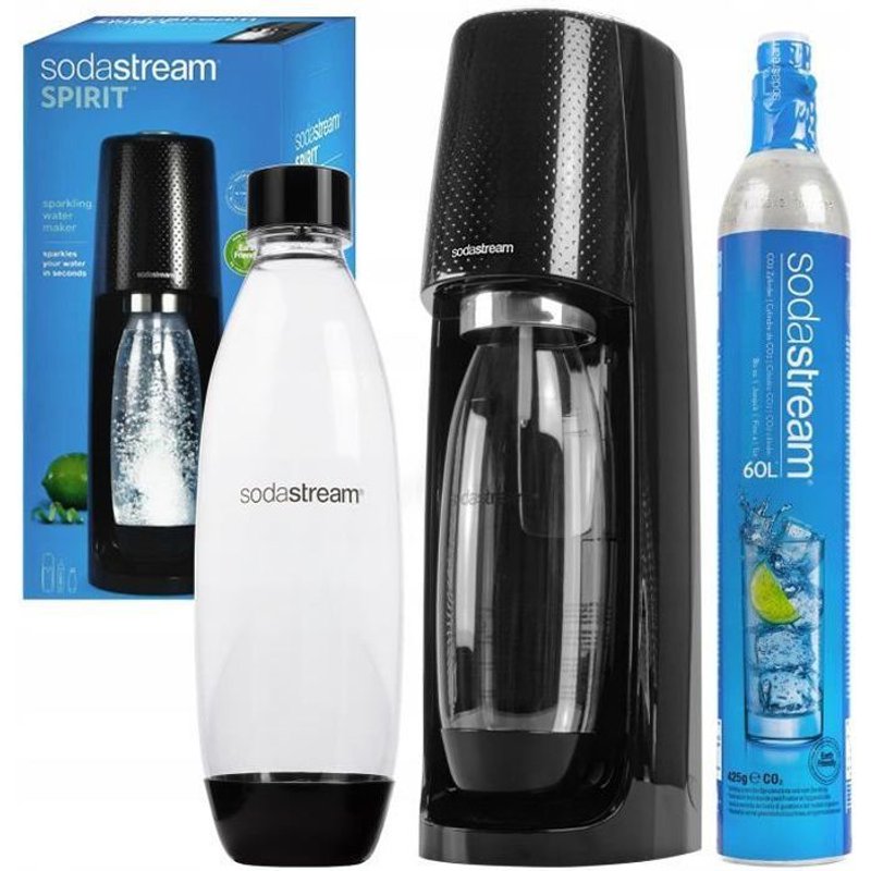SodaStream Spirit Easy saturateur Noir, 1 bouteille