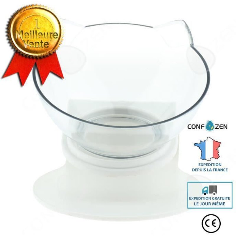 Confo Bol Chien Surélevé Gamelle De Distributeurs Nourriture Et Eau Antidérapant Pour Chien De Compagnie