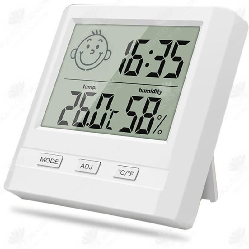 HTBE® Thermomètre de précision domestique thermomètre et hygromètre thermomètre de température ambiante mural de haute précision