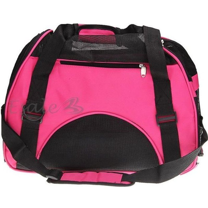 Sac De Transport Sacoche En Toile Rose Pour Animaux Chien Chat S Voyage