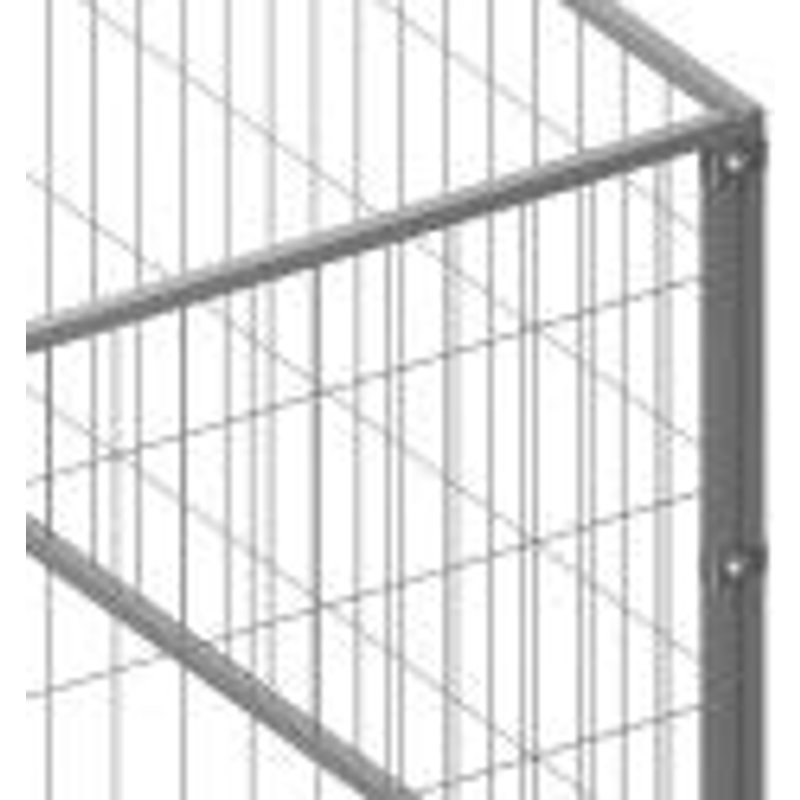 Chenil Argenté 4 M² Acier