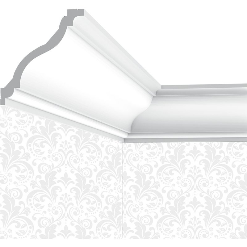 Corniche plafond Cimaises et Plus C04 - 12.5x11,5x200cm (h x p x L) - moulure décorative polyuréthane