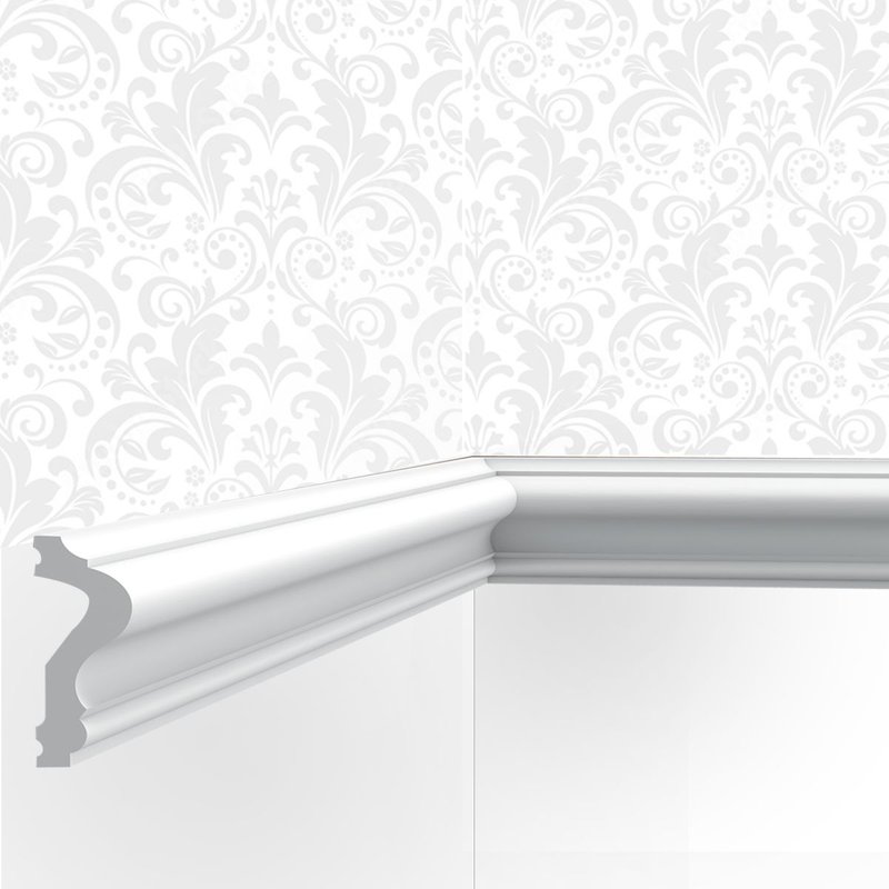 Cimaise / Moulure Cimaises et Plus M02- 6x2,5x200cm (h x p x L) - moulure décorative polyuréthane