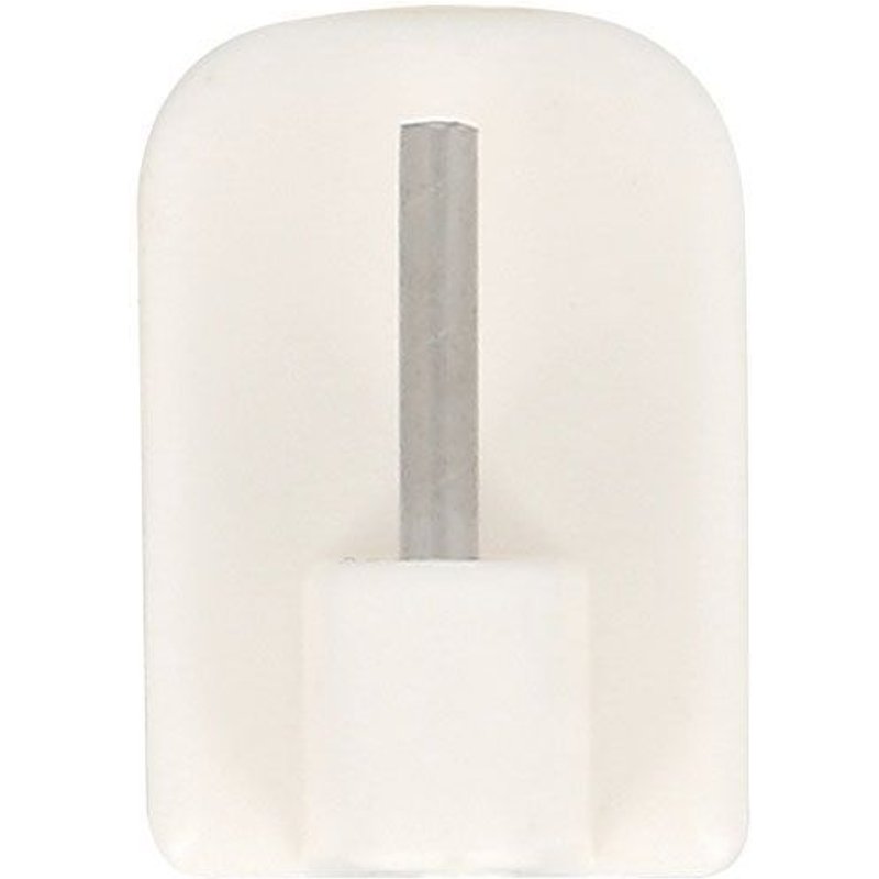 4 pitons adhésifs blanc