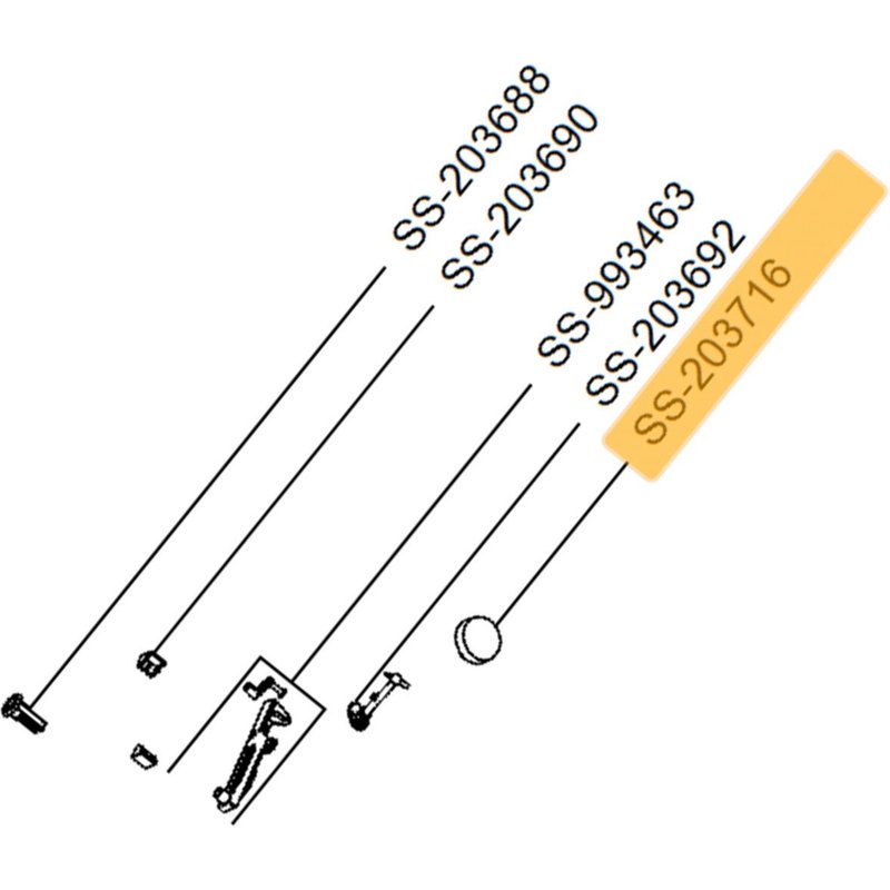 Bouton thermostat (repère n°SS-203716) Friteuse (SS-203716 TEFAL MOULINEX)
