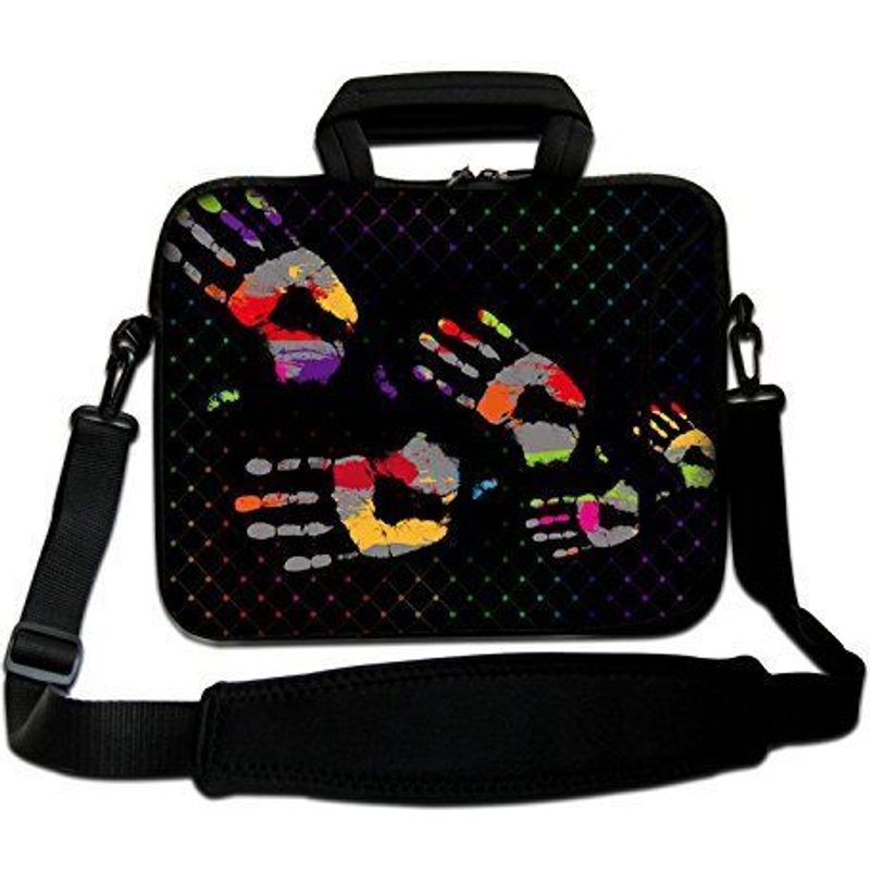 15" Sac à Bandoulière Housse Sacoche pour ordinateur portable avec poche