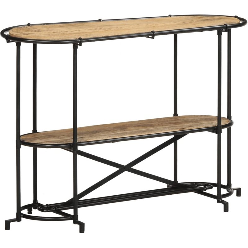 Vidaxl Table Console 110x42x76 Cm Bois Massif De Manguier Brut