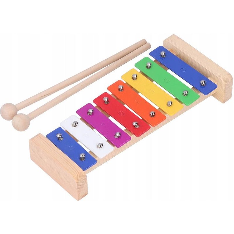 Xylophone Enfant 8 Tons Tiges Aluminium Colorées