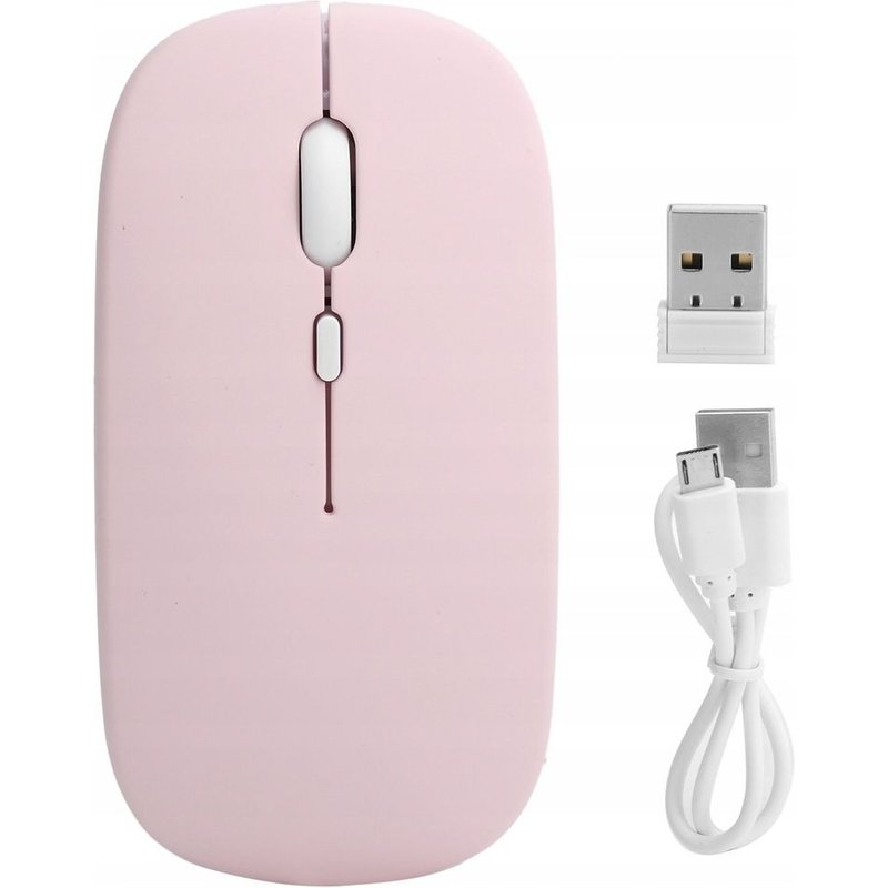 Souris Rose Sans Fil Bluetooth 5.0 2-mode
