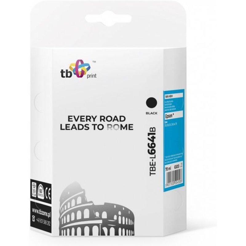 Ink for Epson L100/110/200/210/3xx /550 TBE-L6641B BK