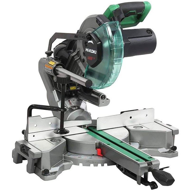 Scie à onglets radiale HIKOKI C8FSHGWAZ avec laser 1100 W 216 mm