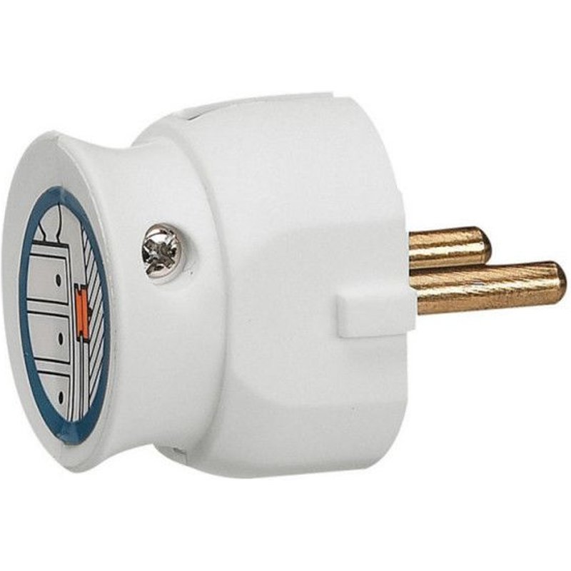 Fiche extra plate 2P 16A - blanc LEGRAND