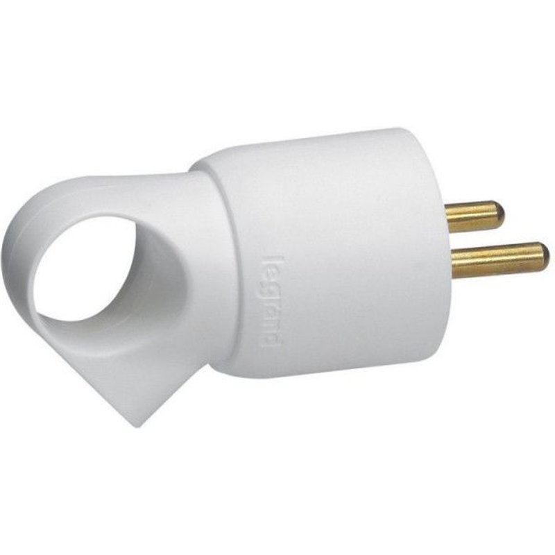 Fiche 2P+T - 16A + anneau - blanc LEGRAND