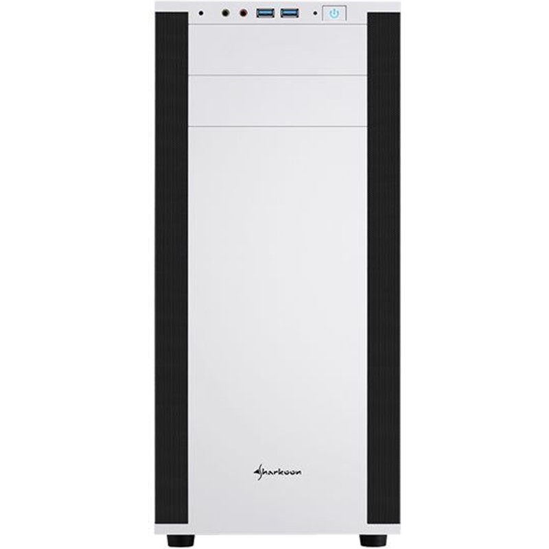 Sharkoon M25-W - Tour - ATX - pas d'alimentation - blanc - USB/Audio