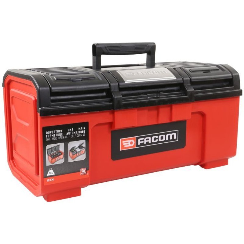 Boîte à outils plastique 19'' FACOM BP.C19NPB - Fermeture automatique