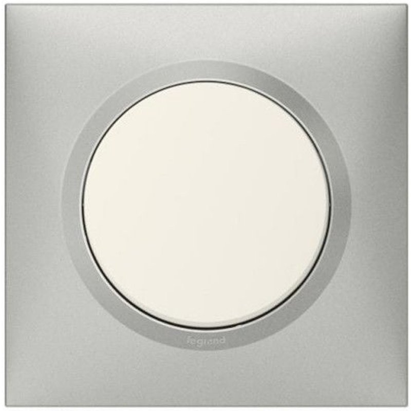 Plaque Dooxie - 1 poste - carré - aluminium LEGRAND