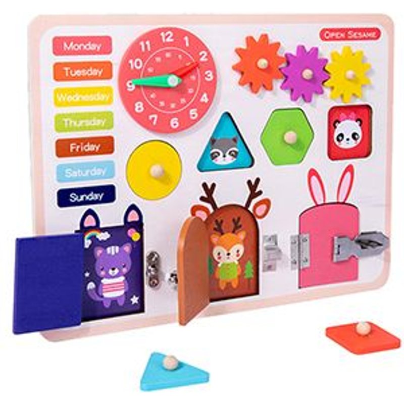 Planche d'apprentissage Montessori pour bébé, jouet éducatif, apprentissage précoce, forme sensorielle, couleur assortie, cadeau pour enfant