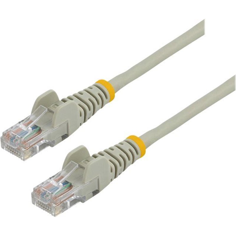 StarTech.com Câble réseau Cat5e UTP sans crochet de 1 m - Cordon Ethernet RJ45 anti-accroc - Câble patch - M/M - Gris - Cordon de raccordement - RJ-45 (M) pour RJ-45 (M) - 1 m - UTP - CAT 5e -...