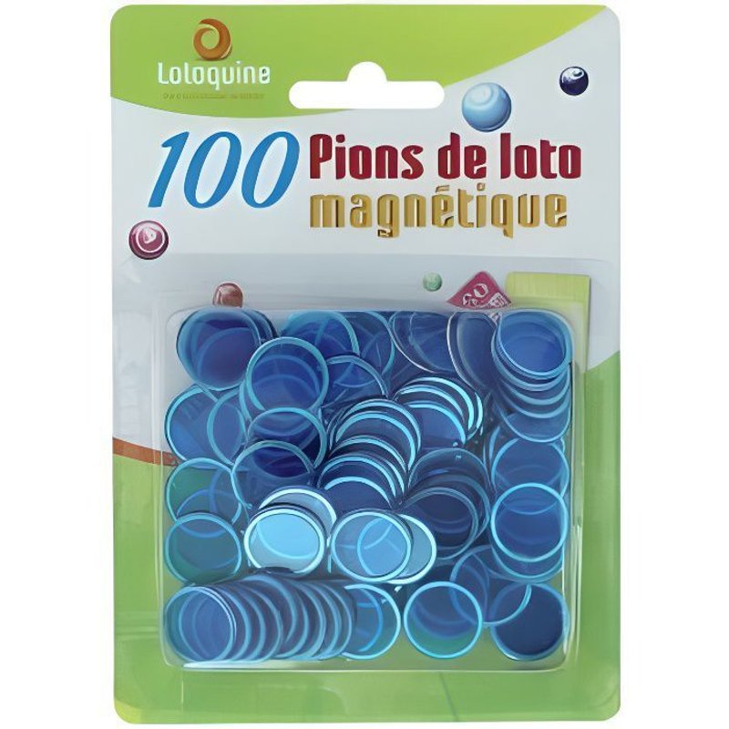 Jeu De Société - Lotoquine - 100 Pions De Loto Magnétiques - Pour Enfants À Partir De 3 Ans - Intérieur