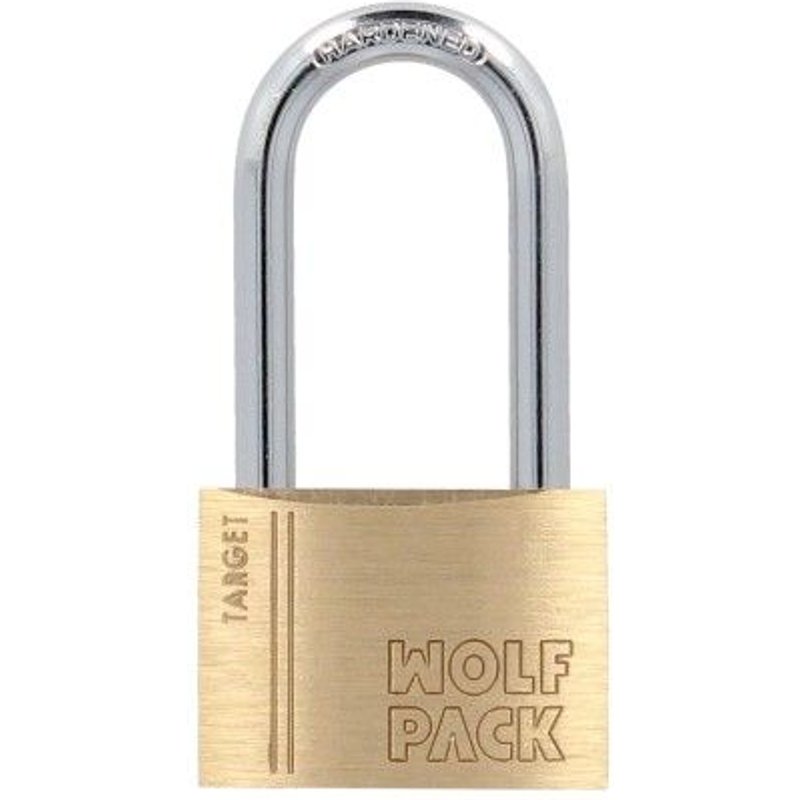 Candado Laton Arco Largo 60 mm. Serie Target. Arco Endurecido. Candado Maletas, Candado Taquillas, Candado Puertas