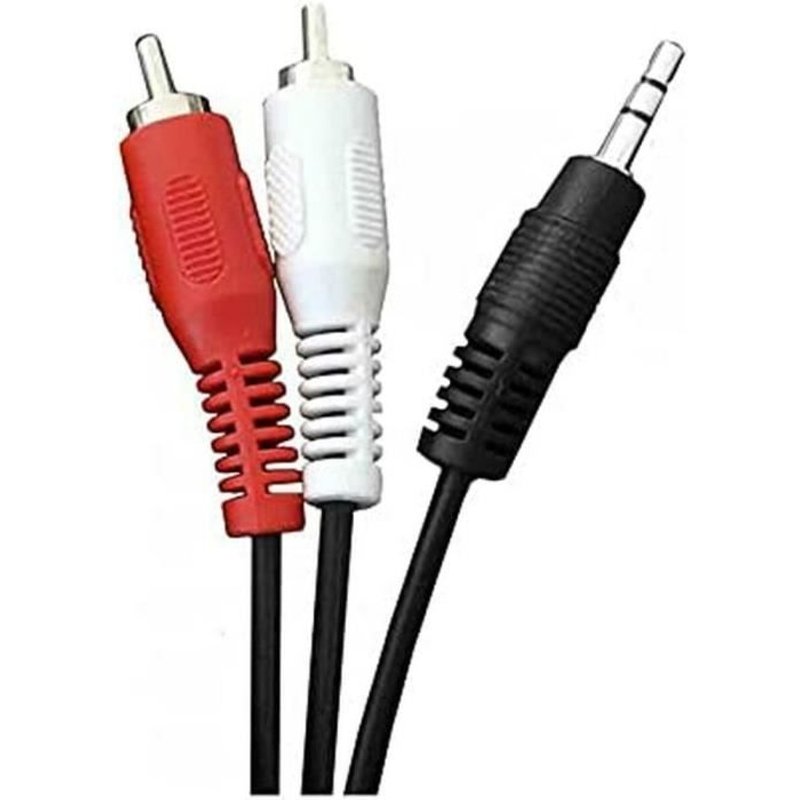 Câble Audio Jack (3,5 mm) vers 2 RCA EDM 1,5 m